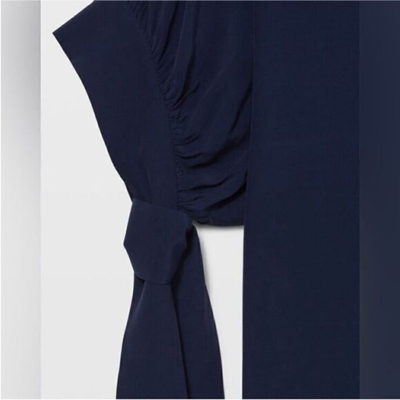 Club Monaco NWT Tie Sleeve Dress in Navy Size 4 - Picture 5 of 5